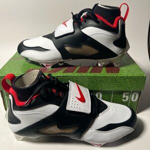 Nike Diamond Turf DT 93 TD Football Cleats White Black Panda HF5298-100 Mens Sz